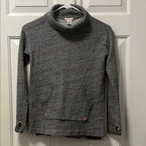 J Crew Crewcuts  Girls Funnel Neck Pullover Sweatshirt Size 12
